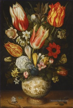 Fleur classiques œuvres - Bosschaert Ambrosius Fleurs Pot en porcelaine